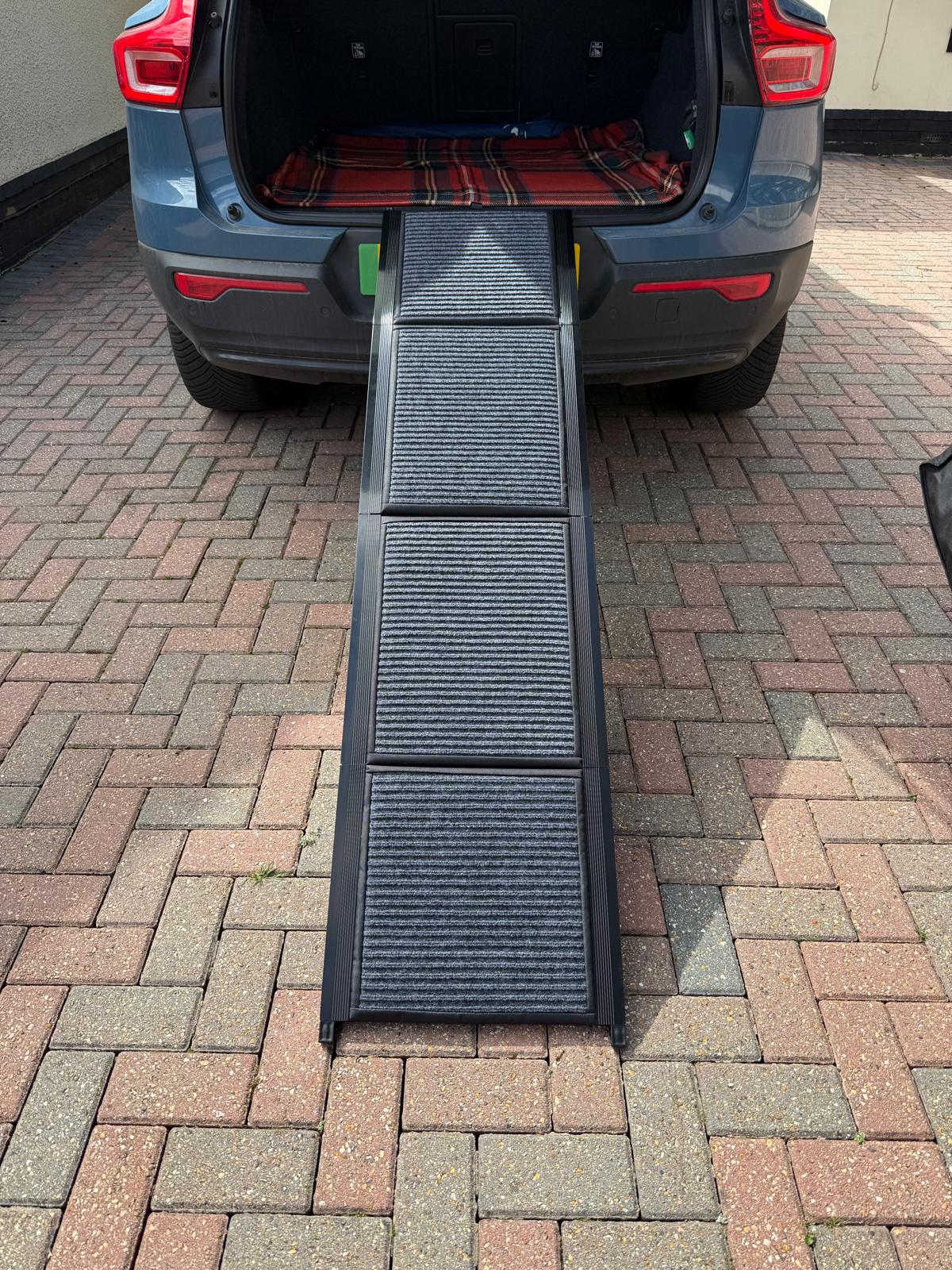 Extra Long  Non-Slip Folding Dog Ramp -  Helps  Dogs Get In and Out of Cars Easily Reducing Strain on Legs and Joints