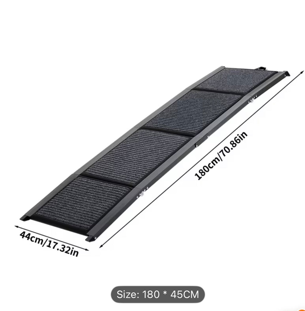 Extra Long  Non-Slip Folding Dog Ramp -  Helps  Dogs Get In and Out of Cars Easily Reducing Strain on Legs and Joints